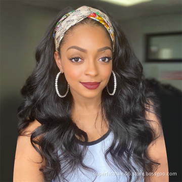 Dropship Unprocessed Brazilian Hair Cuticle Aligned Straight Headband Wig Bodywave Virgin Human Natural Hair Wigs